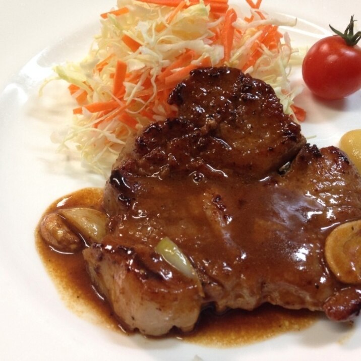 大阪名物!八尾トンテキ旭ポン酢ソースとドレッシング
